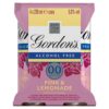 Four pack of Gordons premium alcohol free pink and lemonade drink