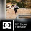 DC shoes and footwear logo with skateboarder