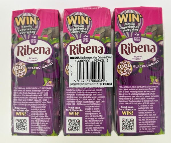 Ribena cartons