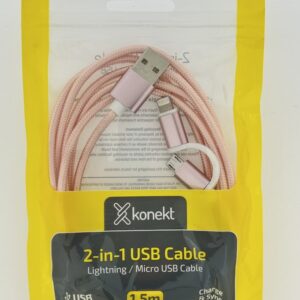 Rose gold USB cable