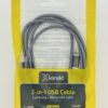 Pewter colour USB cable