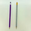 Purple and silver pencils