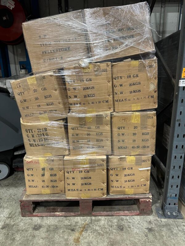 Boxes in warehouse