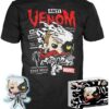 Funko anti venom tshirt and vinyl pop character